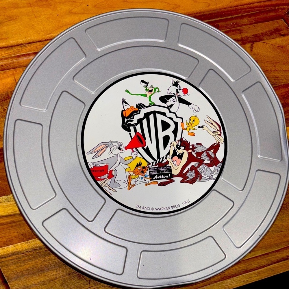 Warner Bros Silver Cartoon Character Tin